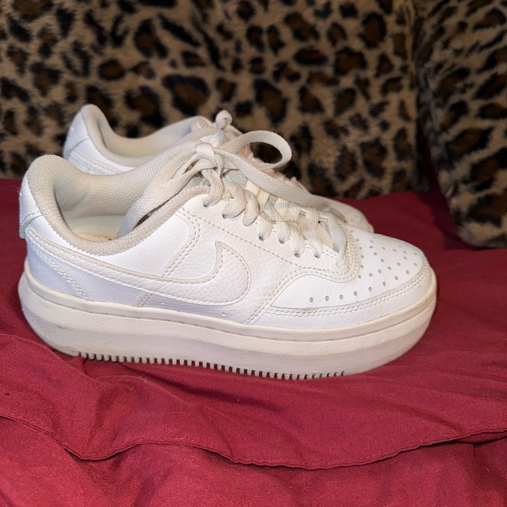 Nike Women's White Platform Sneakers